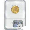 Image 2 : 1876 Netherlands .19oz Gold 10 Gulden NGC MS64