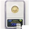 Image 2 : 1987-W US Constitut 1/10oz Gold $5 NGC PF70 UC
