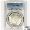 Image 1 : 1884-CC Morgan Silver Dollar PCGS MS64