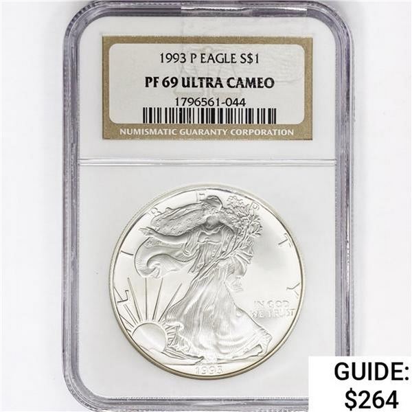1993 American 1oz Silver Eagle NGC PF69 UC