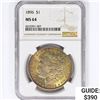 Image 1 : 1896 Morgan Silver Dollar NGC MS64