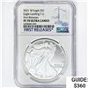 Image 1 : 2021-W American Silver Eagle NGC PF70 UC, T-2