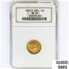 Image 1 : 1874/3 SWE. 10K .13oz Gold NGC MS65