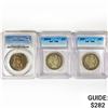 Image 1 : [3] Varied US SILV Half Dollars PCGS/ICG (1908-S,