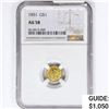 Image 1 : 1851 Rare Gold Dollar NGC AU58