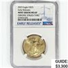 Image 1 : 2023 A.G.E. $25 1/2oz Gold NGC MS69 Obv Struck Thr