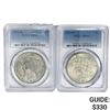 Image 1 : [2] 1922-D Silver Peace Dollar PCGS MS61