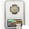 Image 2 : 1952-D Washington Silver Quarter NGC MS67