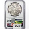 Image 2 : 1887-S Morgan Silver Dollar NGC MS62