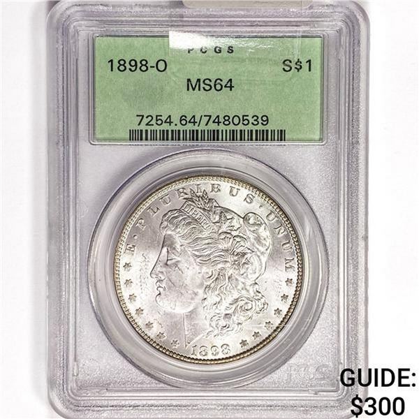 1898-O Morgan Silver Dollar PCGS MS64