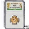 Image 1 : 2013 India 1 Sovereign .2355oz. Gold NGC MS69