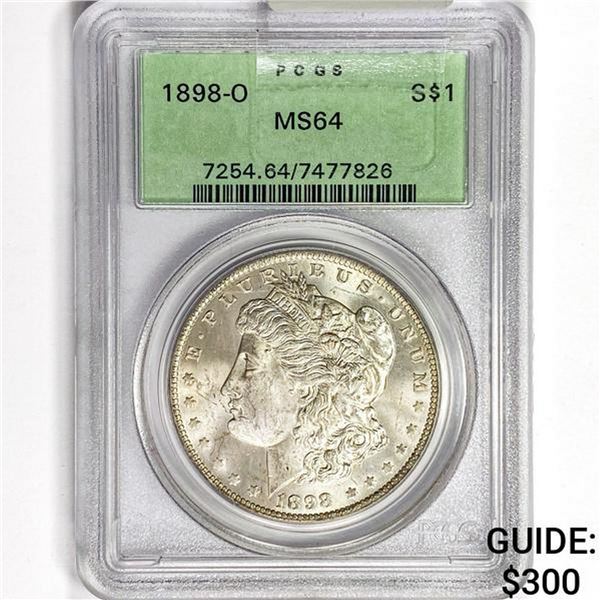 1898-O Morgan Silver Dollar PCGS MS64