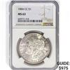 Image 1 : 1884-CC Morgan Silver Dollar NGC MS63