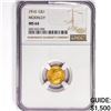 Image 1 : 1916 McKinley Rare Gold Dollar NGC MS64
