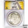 Image 1 : 1892 Morgan Silver Dollar ANACS MS60