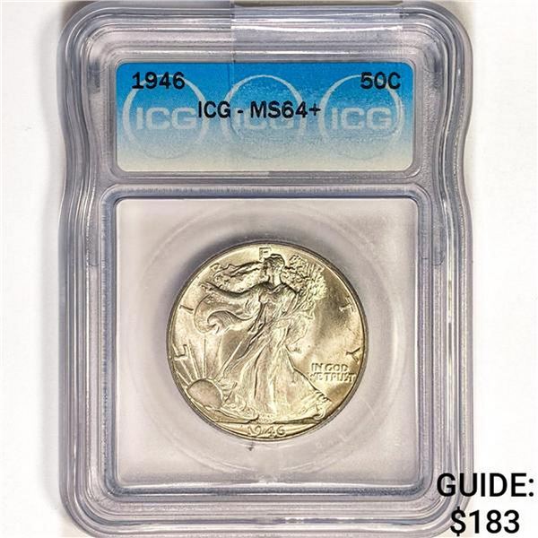 1946 Walking Liberty Half Dollar ICG MS64+