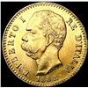 Image 1 : 1882 Italy .1867oz Gold 20 Lire UNCIRCULATED