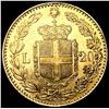 Image 2 : 1882 Italy .1867oz Gold 20 Lire UNCIRCULATED