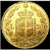 Image 2 : 1882 Italy .1867oz Gold 20 Lire UNCIRCULATED