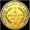Image 2 : 1849 Rare Gold Dollar CLOSELY UNCIRCULATED