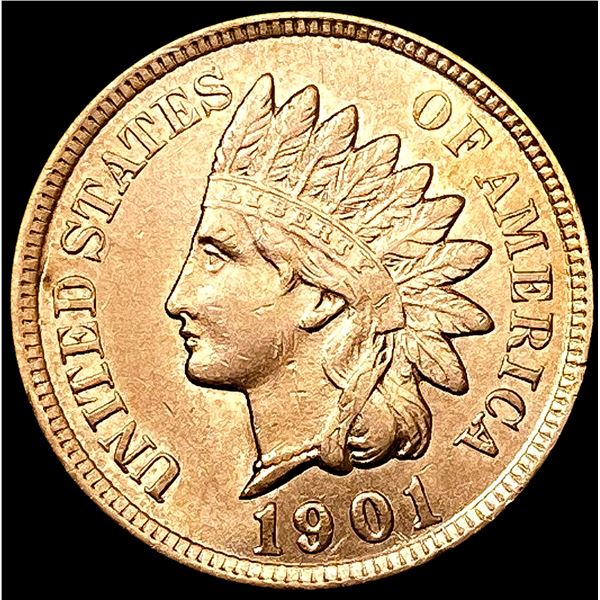 1901 RED Indian Head Cent CHOICE BU