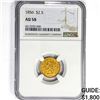 Image 1 : 1856 $2.50 Gold Quarter Eagle NGC AU58