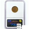 Image 2 : 1861-65 Durand IL Token NGC MS64 RB, F-225A-1A