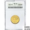 Image 1 : 1880 $5 Gold Half Eagle ANACS AU53