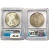 Image 2 : [2] Silver Dollars ICG 1882-1925