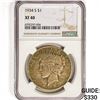 Image 1 : 1934-S Silver Peace Dollar NGC XF40