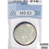 Image 1 : 1883-CC Morgan Silver Dollar ANACS MS63