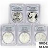 Image 1 : 2011 SET [5] Silver Eagle PCGS 25th ANNIVERSARY S