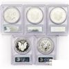 Image 2 : 2011 SET [5] Silver Eagle PCGS 25th ANNIVERSARY S