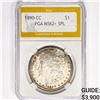 Image 1 : 1890-CC Morgan Silver Dollar PGA MS62+ SPL