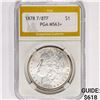 Image 1 : 1878 7/8TF Morgan Silver Dollar PGA MS63+
