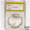 Image 1 : 1925-S Silver Peace Dollar PGA MS63