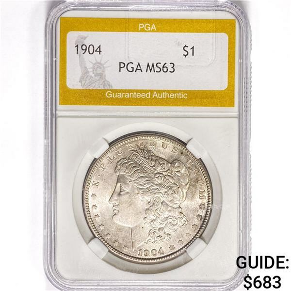 1904 Morgan Silver Dollar PGA MS63