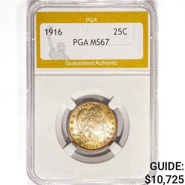 1916 Barber Quarter PGA MS67