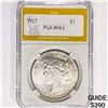 Image 1 : 1927 Silver Peace Dollar PGA MS63