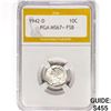 Image 1 : 1942-D Mercury Silver Dime PGA MS67+ FSB