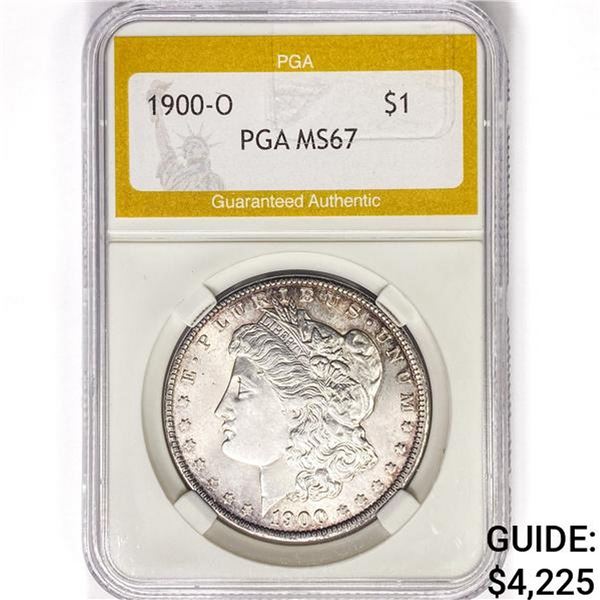 1900-O Morgan Silver Dollar PGA MS67