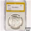 Image 1 : 1926 Silver Peace Dollar PGA MS63+