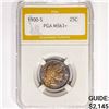 Image 1 : 1900-S Barber Quarter PGA MS63+