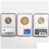 Image 2 : [3] Varied US SILV Coinage NGC MS64-6 (1850-S, 195