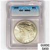 1935 Silver Peace Dollar ICG MS63