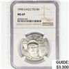 Image 1 : 1998 US 1oz. Platinum Peace $100 Eagle NGC MS69