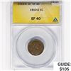 1910-S Wheat Cent ANACS EF40