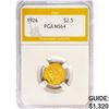 Image 1 : 1926 $2.50 Gold Quarter Eagle PGA MS64