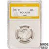 Image 1 : 1917-D Standing Liberty Quarter PGA AU58 Type 1