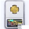 Image 2 : 1906-M MEXICO G10P .24oz Gold NGC MS65